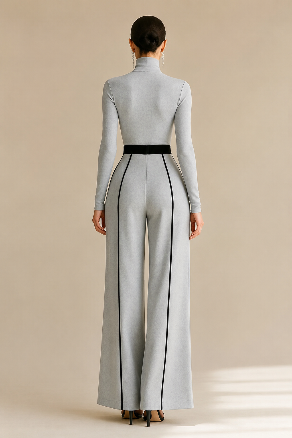 Aulikki | Conjunto elegante com gola alta