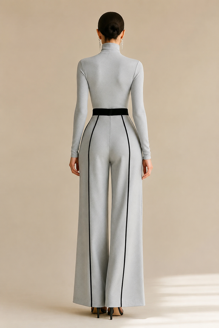 Aulikki | Conjunto elegante com gola alta