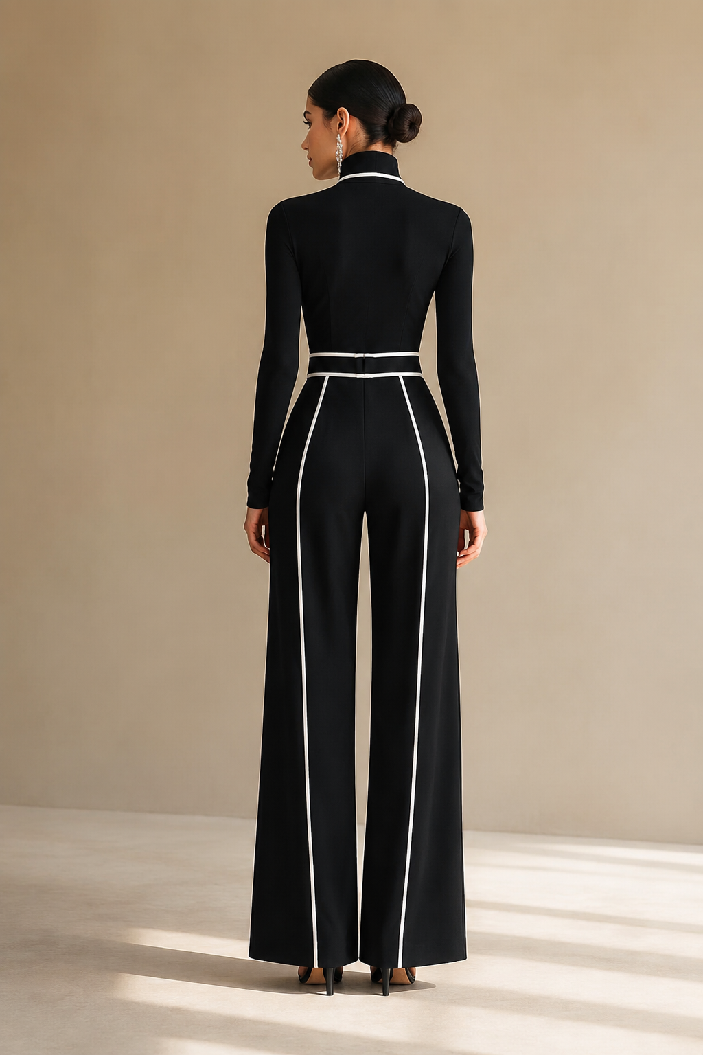 Aulikki | Conjunto elegante com gola alta