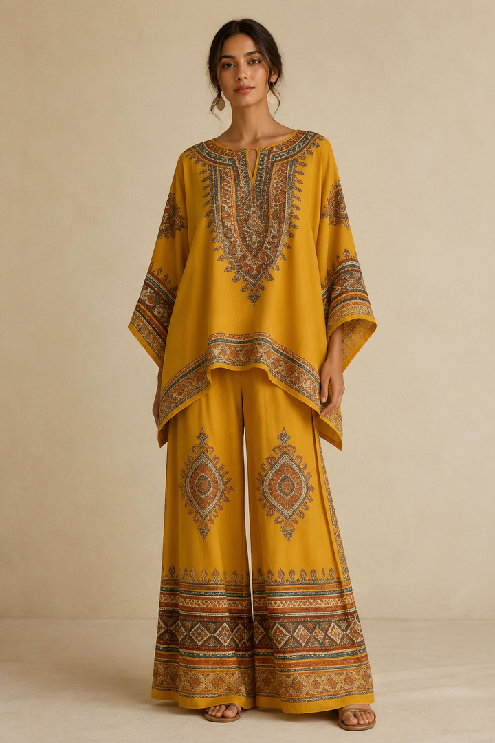 Tuire | Conjunto boho com túnica ampla