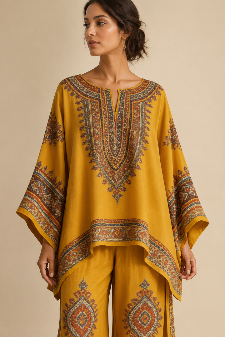 Tuire | Conjunto boho com túnica ampla