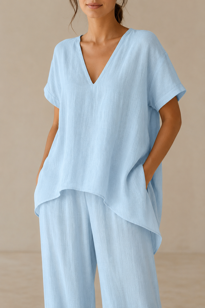 Paju | Conjunto leve estilo linho