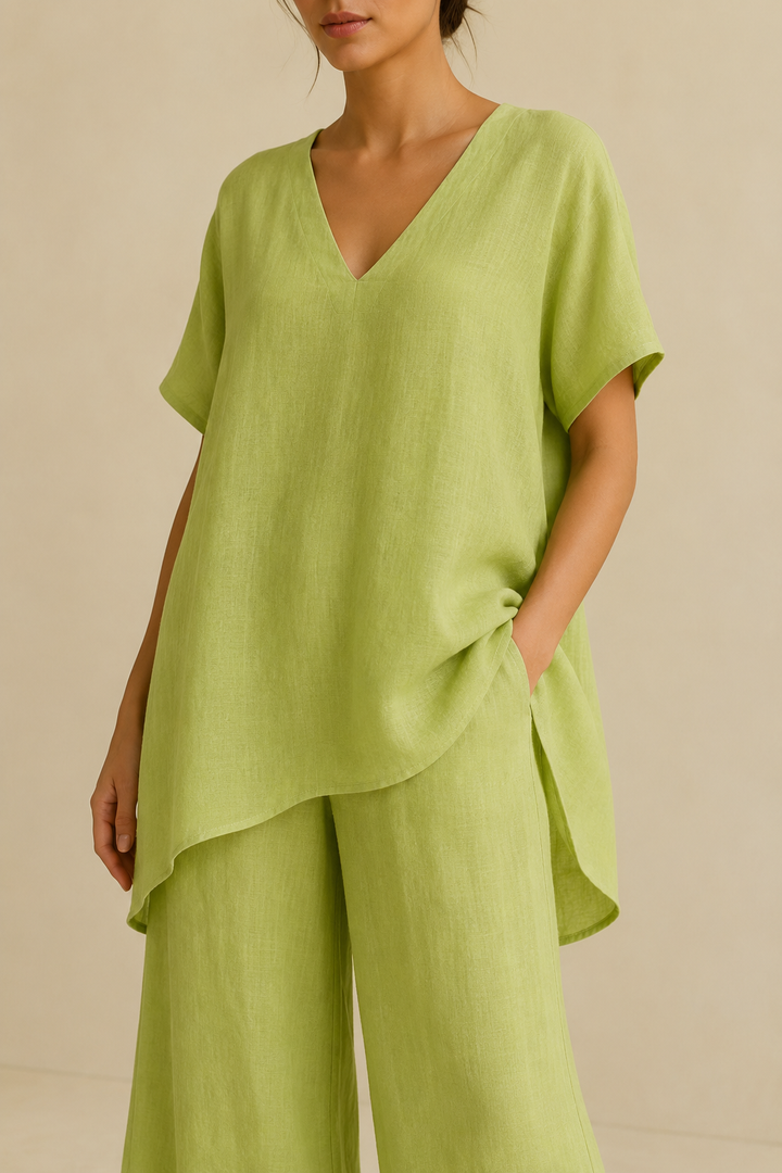 Paju | Conjunto leve estilo linho