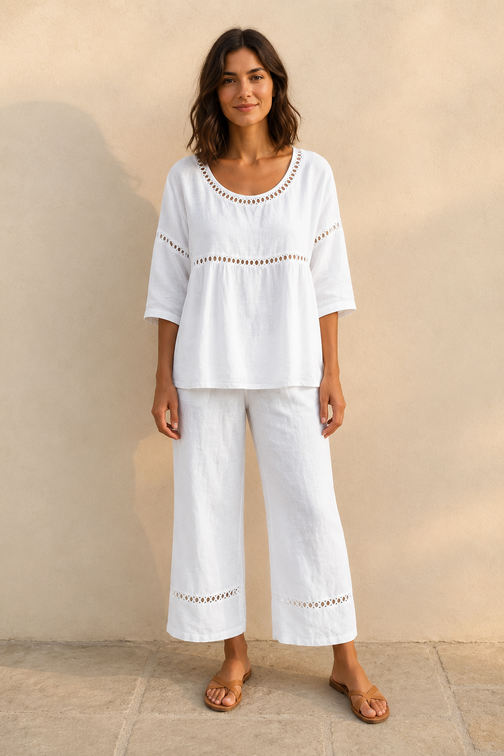 Eila | Conjunto leve com detalhes trabalhados