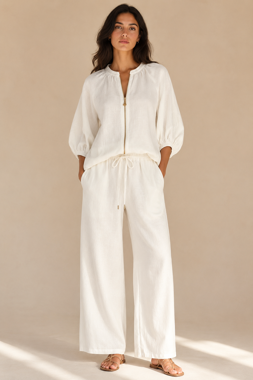 Mirja | Conjunto fluido com fecho frontal