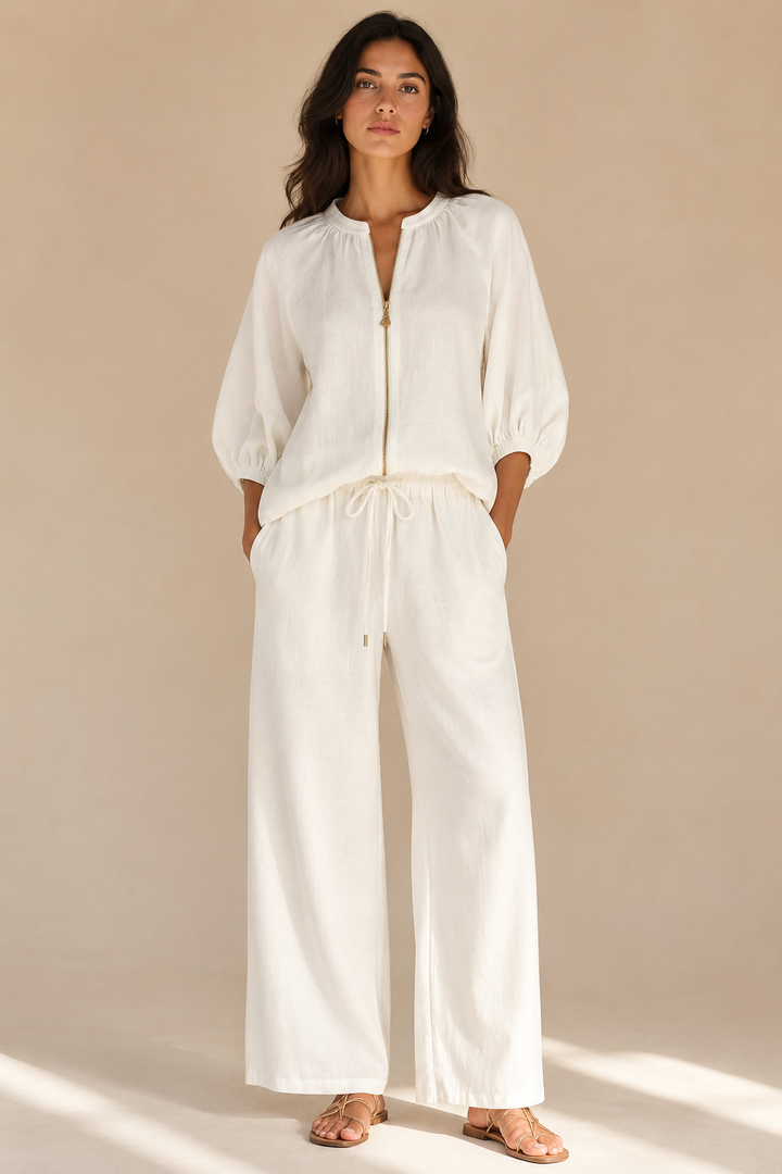 Mirja | Conjunto fluido com fecho frontal