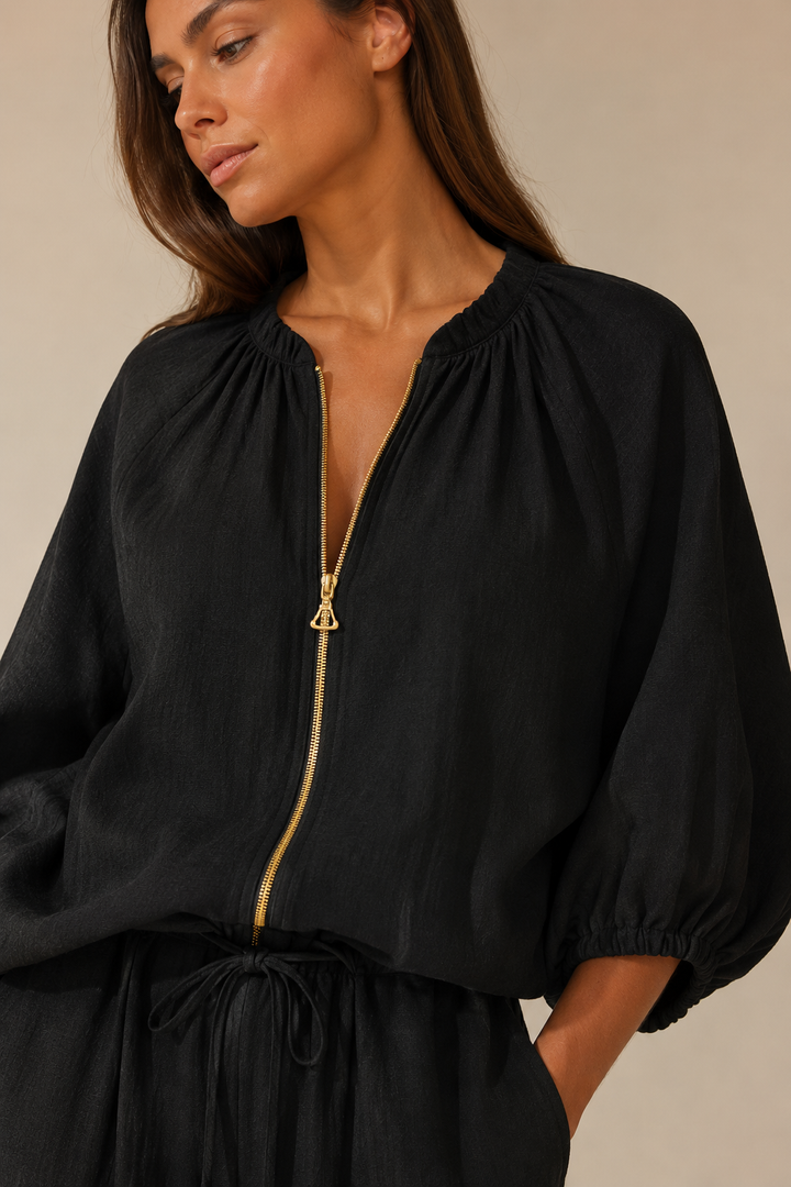Mirja | Conjunto fluido com fecho frontal