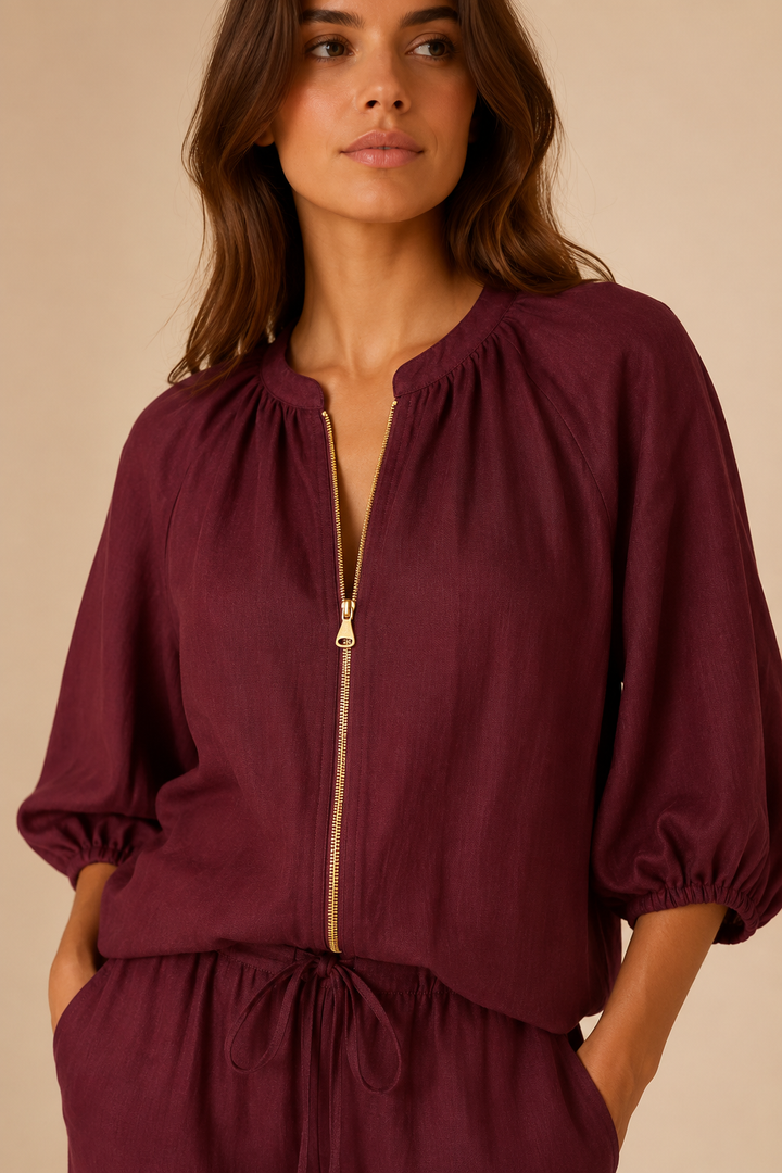 Mirja | Conjunto fluido com fecho frontal