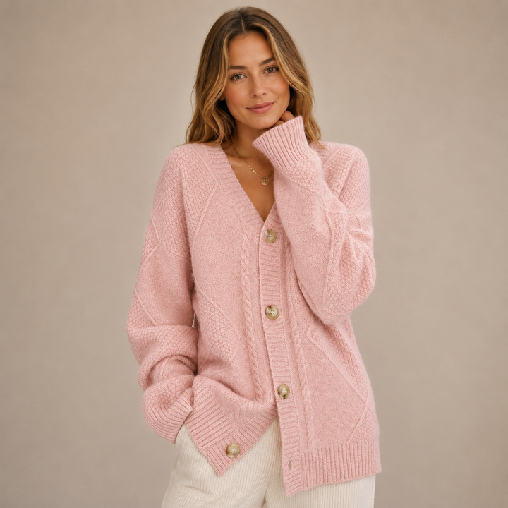 Arabella™|Cable-Knit Cardigan