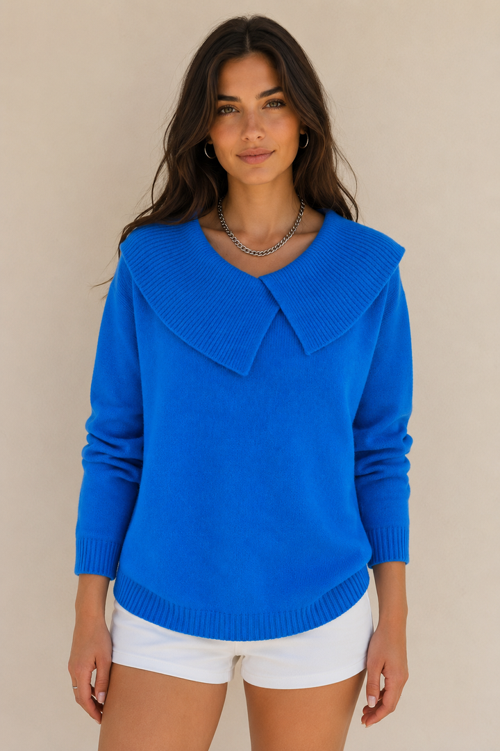 Syli | Neulepusero leveällä kauluksella
