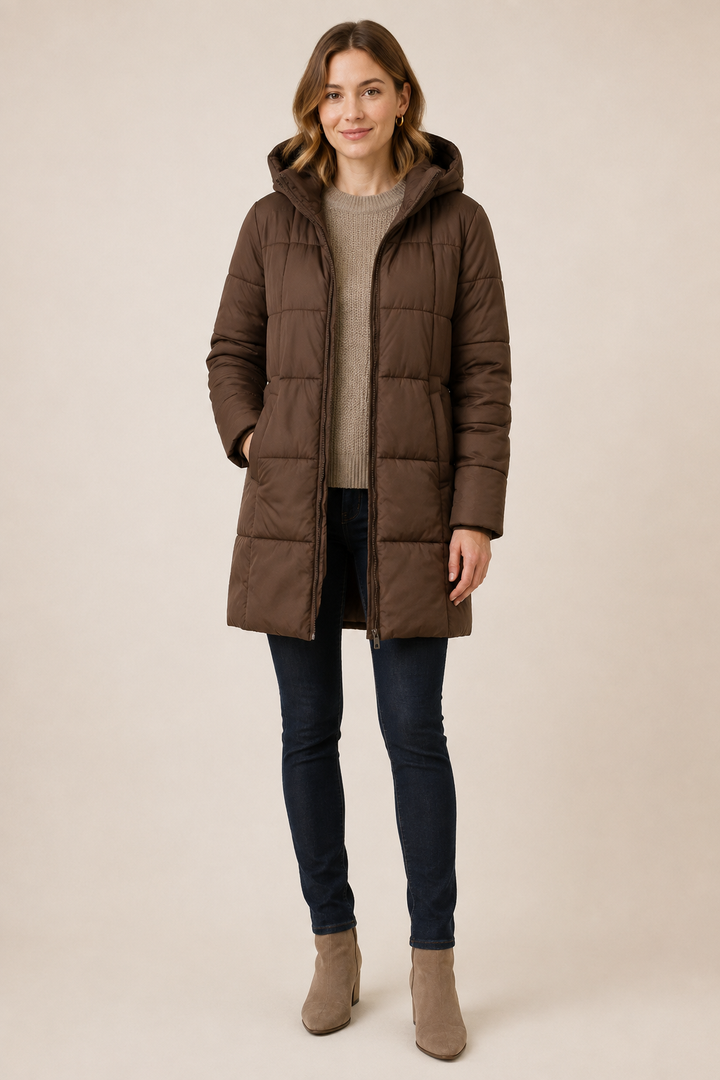 Rouna | Hupullinen toppatakki