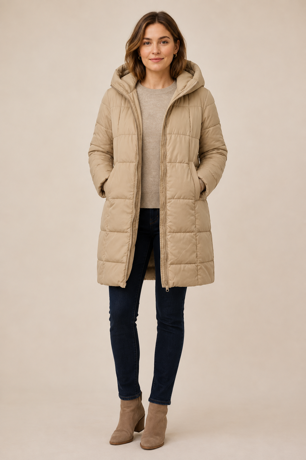 Rouna | Hupullinen toppatakki