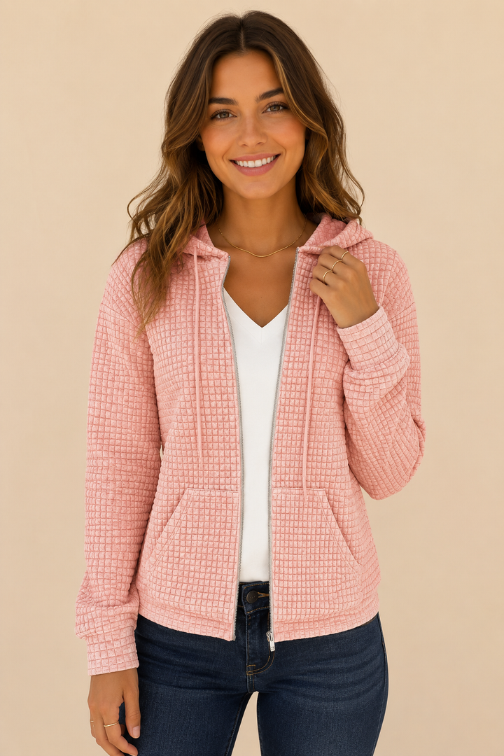 Selma | Hupullinen vetoketjutakki