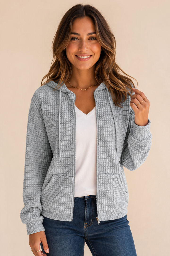Selma | Hupullinen vetoketjutakki