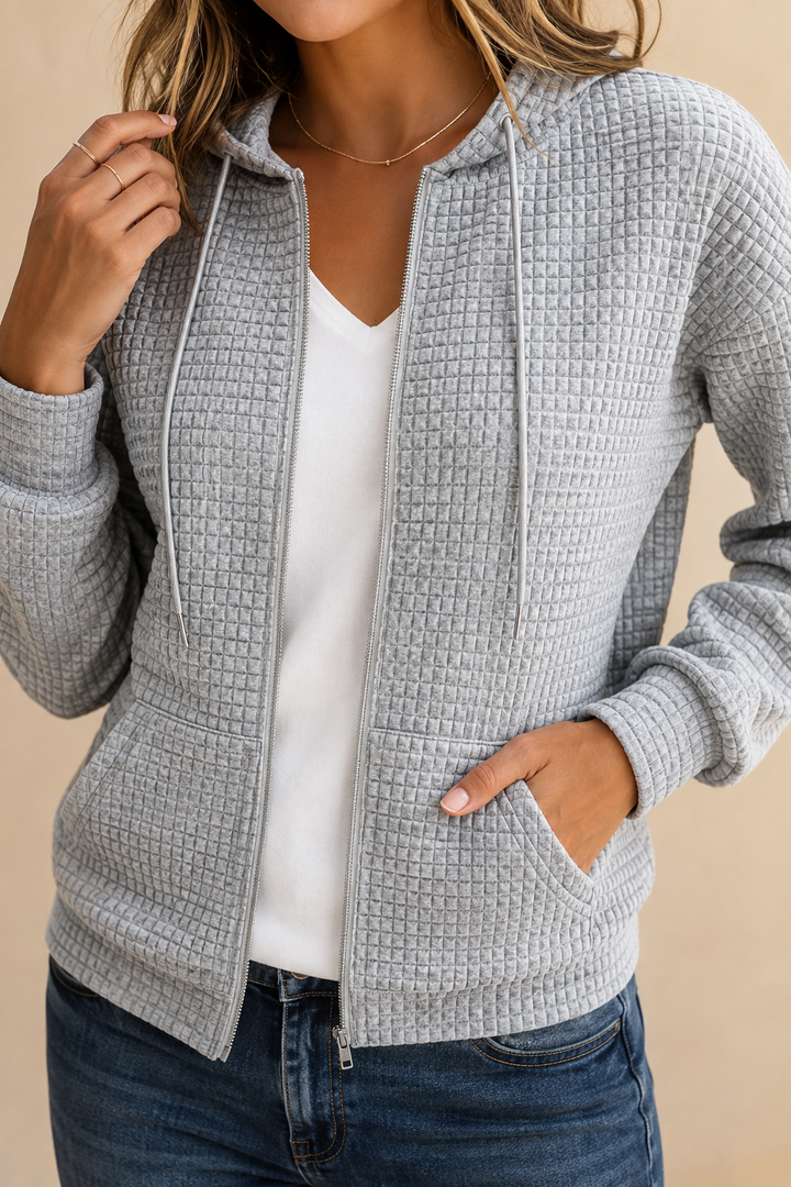 Selma | Hupullinen vetoketjutakki