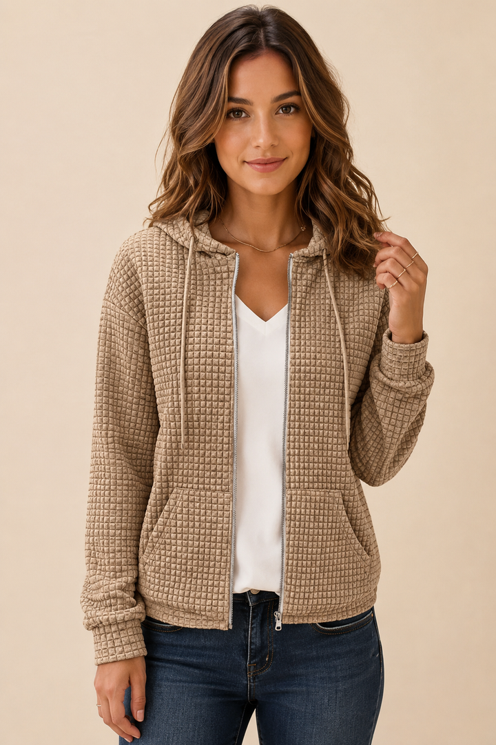 Selma | Hupullinen vetoketjutakki