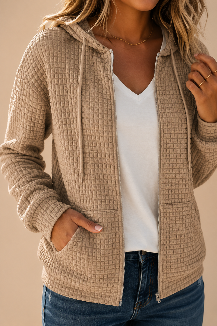 Selma | Hupullinen vetoketjutakki