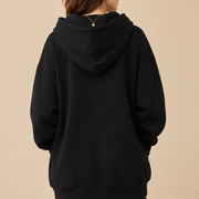 Women’s Hoodie with High Neck and Wide Hood