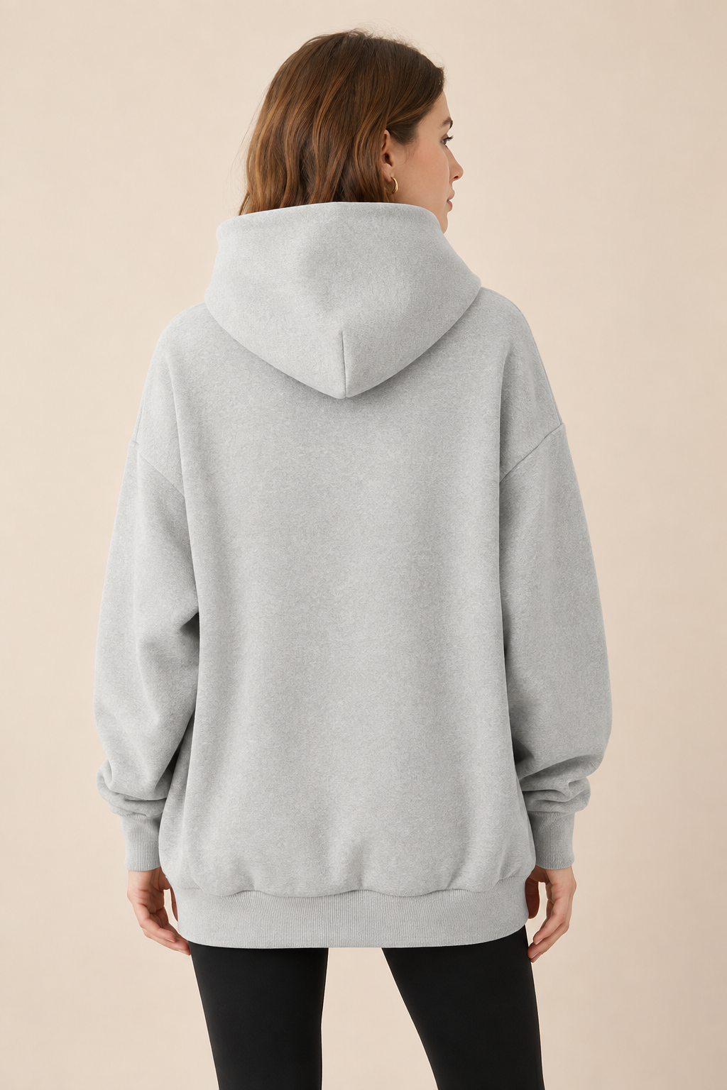 Women’s Hoodie with High Neck and Wide Hood