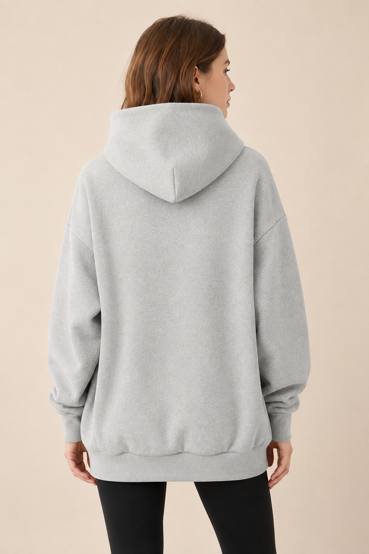 Women’s Hoodie with High Neck and Wide Hood