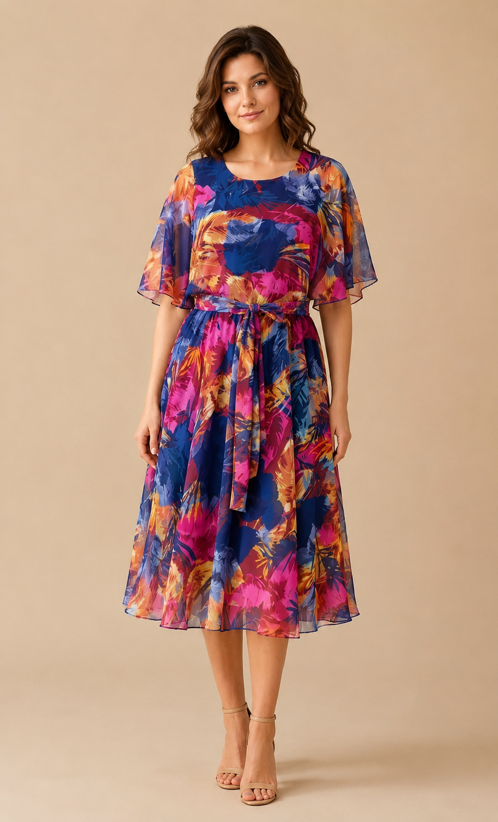Raisa | Vestido midi estampado
