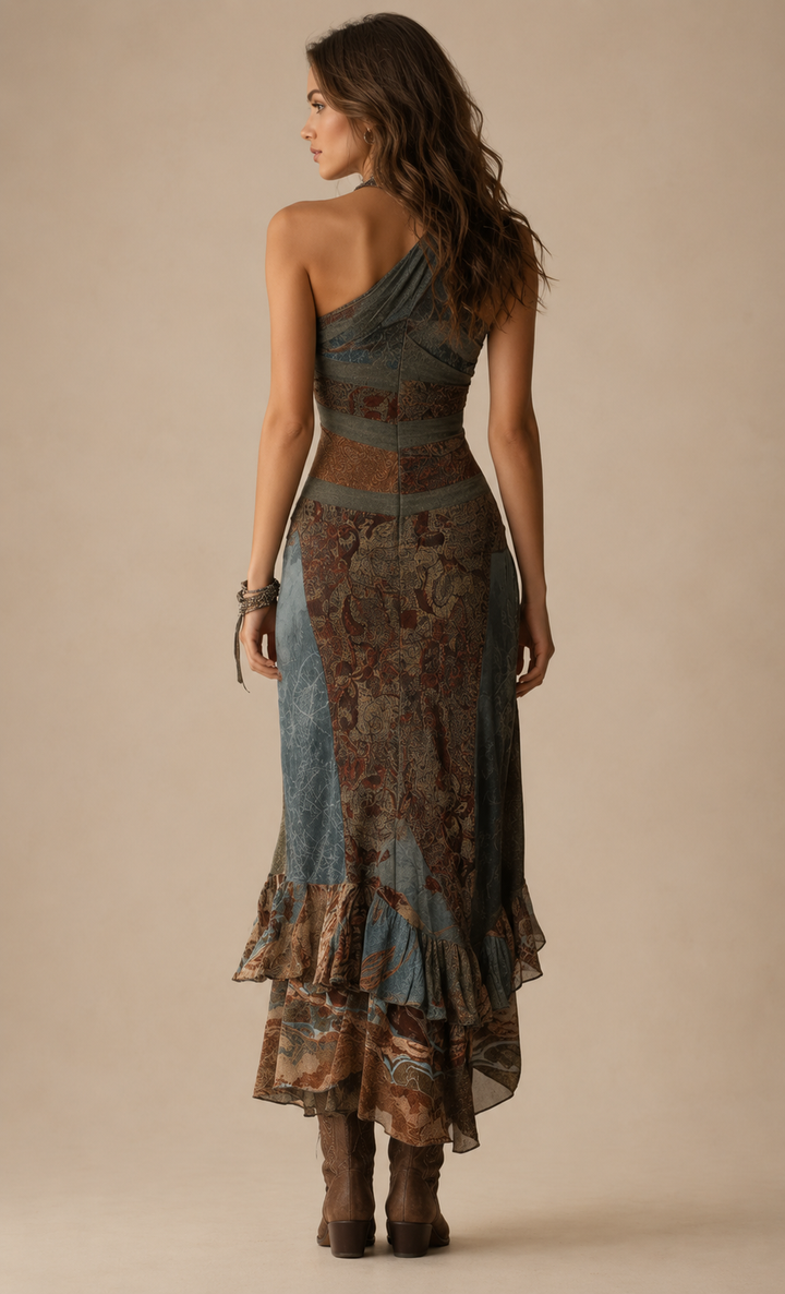 Aili | Vestido boho assimétrico