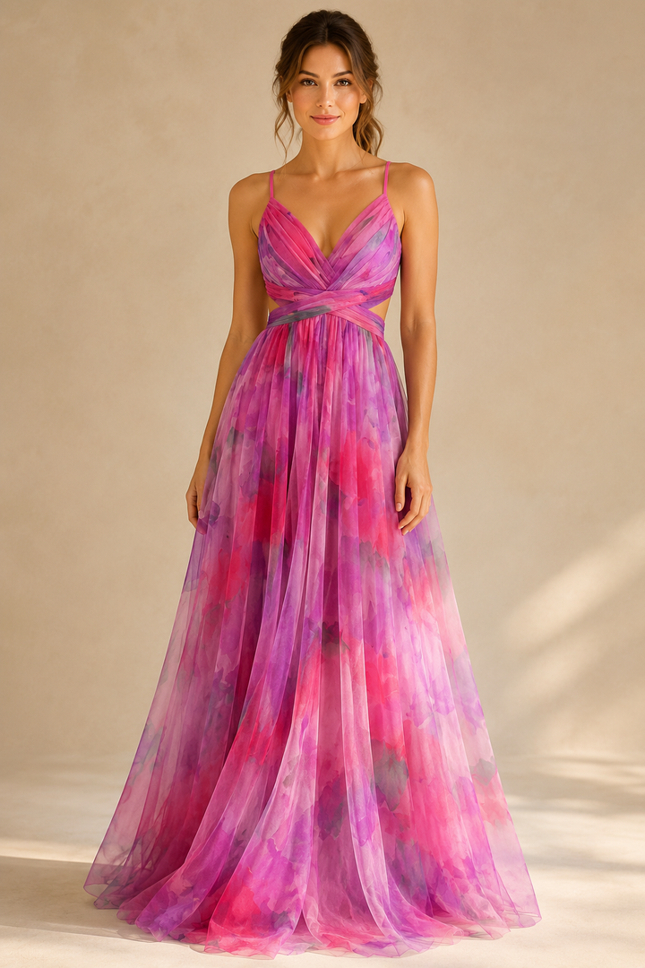 Minea | Vestido longo fluido com alças