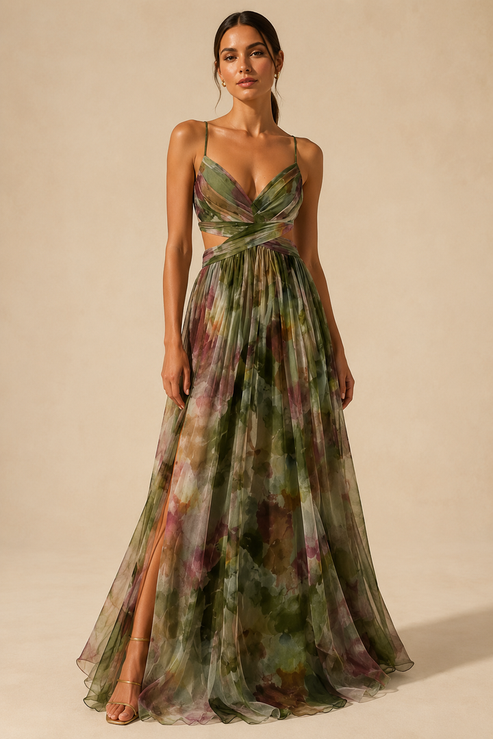 Minea | Vestido longo fluido com alças