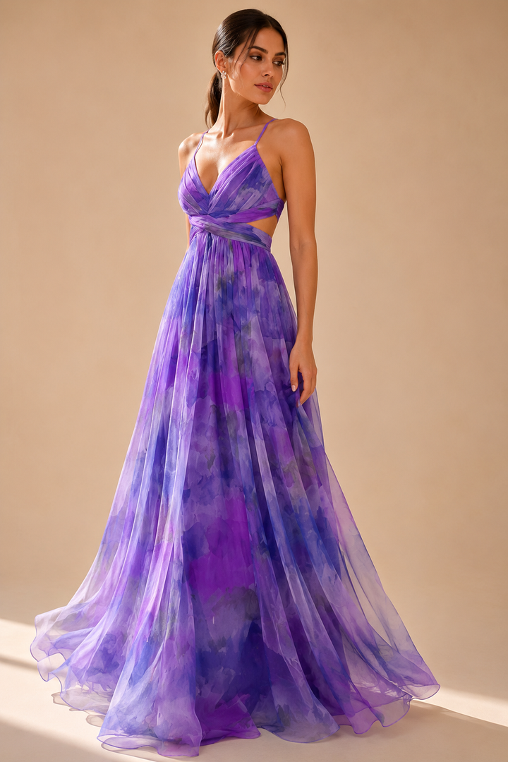 Minea | Vestido longo fluido com alças