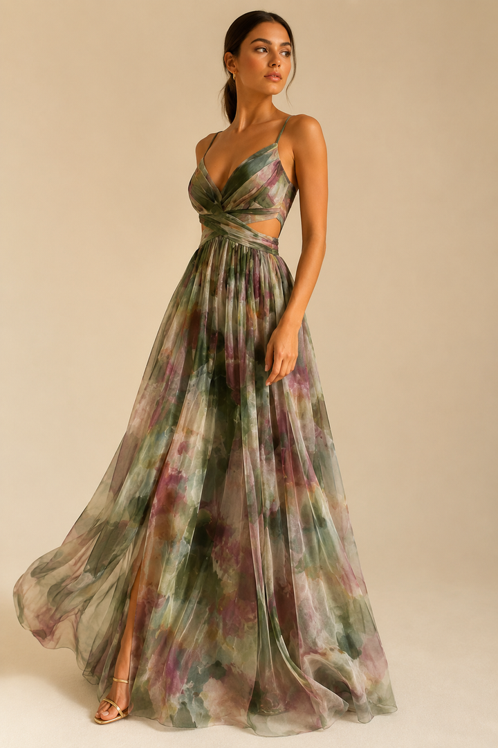 Minea | Vestido longo fluido com alças