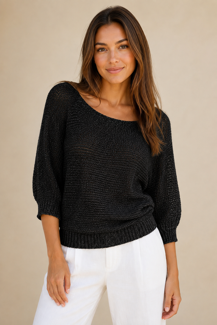 Hilla | beige neulepusero