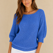 Hilla | beige neulepusero