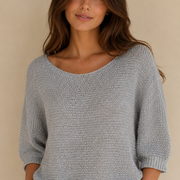 Hilla | beige neulepusero