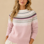 Alvea™ Gemma Jersey de Cuello Redondo Texturizado