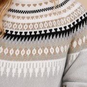 Alvea™ Gemma Jersey de Cuello Redondo Texturizado