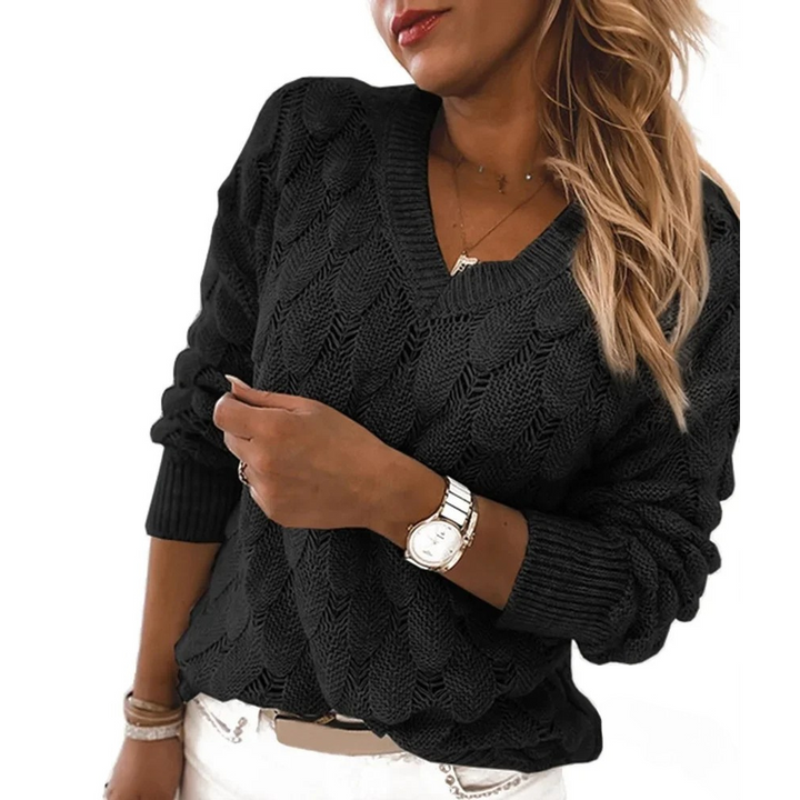 Lena | Pullover con scollatura a V