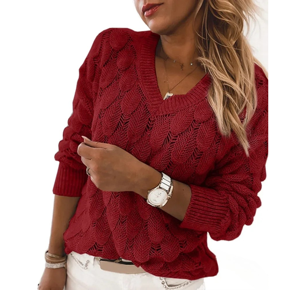 Lena | Pullover con scollatura a V