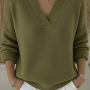 Vivelle | Relaxed V-Neck Sweater