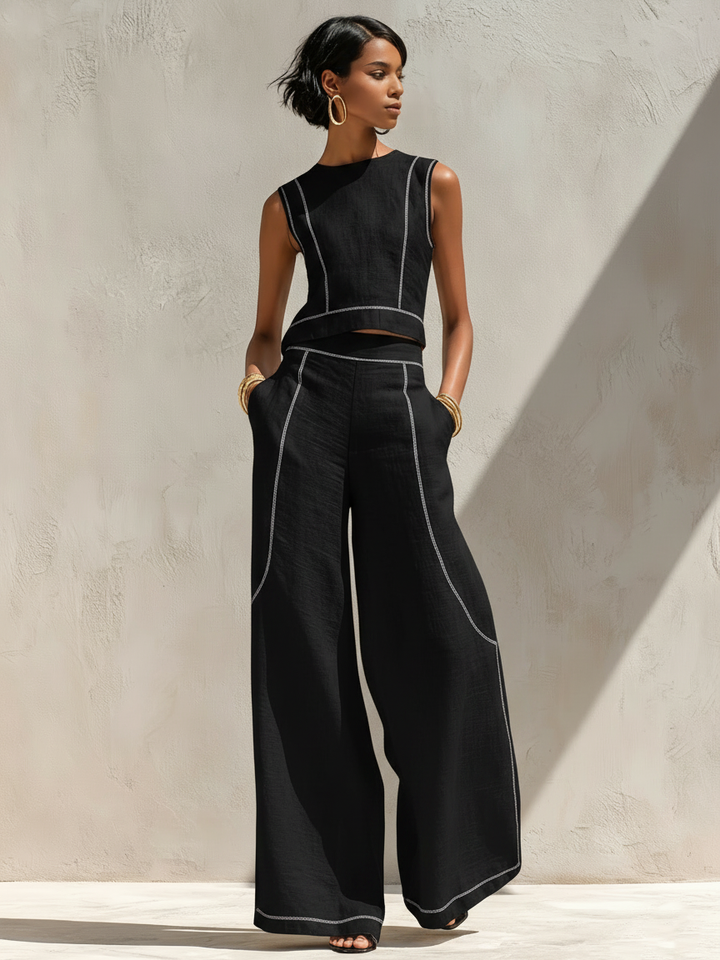Harper | Linen Contrast Set