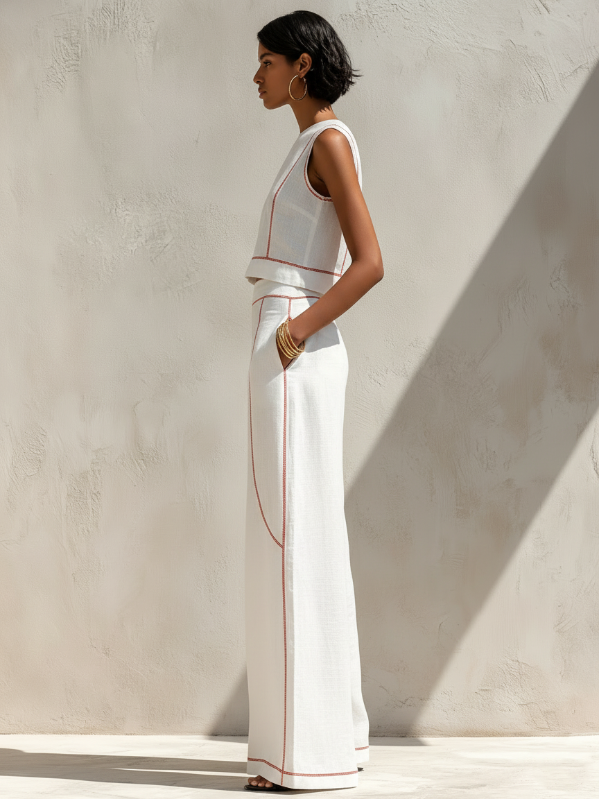 Harper | Linen Contrast Set