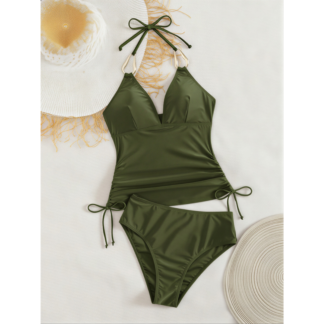 Gold-coloured Tankini