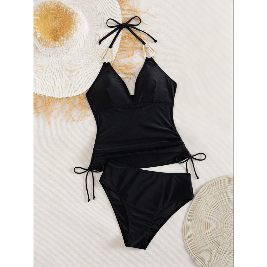Gold-coloured Tankini