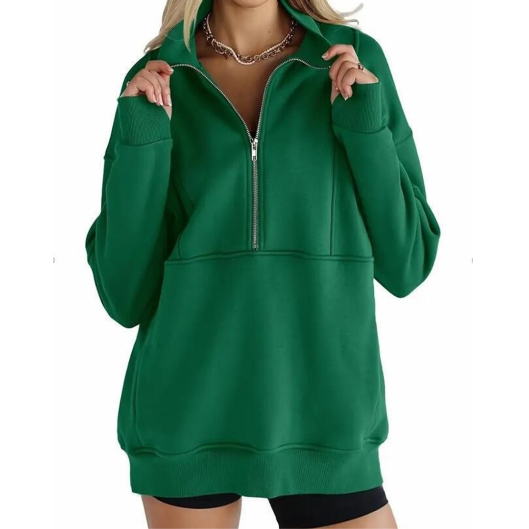 Elena | Mukava fleece puolivetoketjupaita