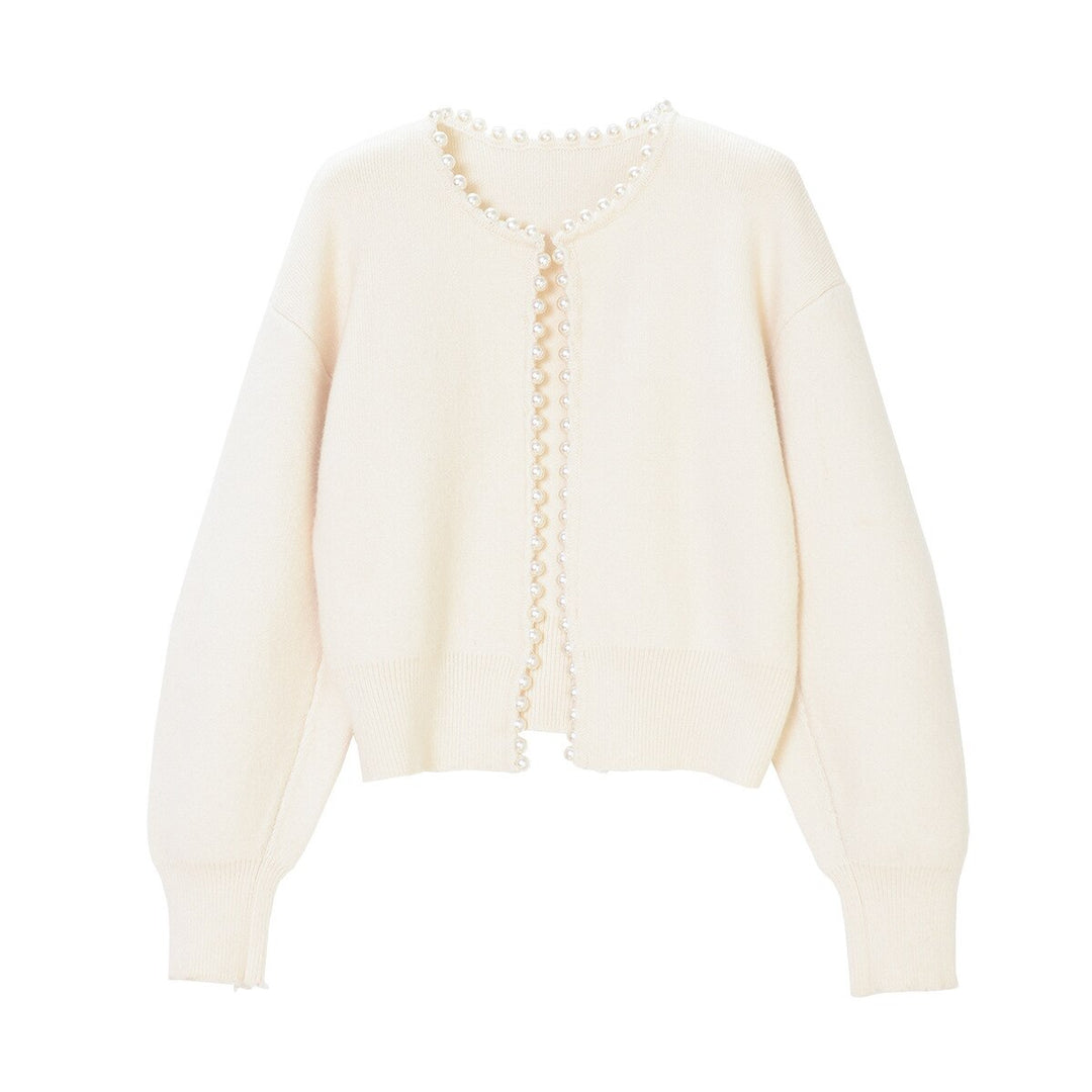 Vanessa | Cardigan raffinato con dettagli in perle