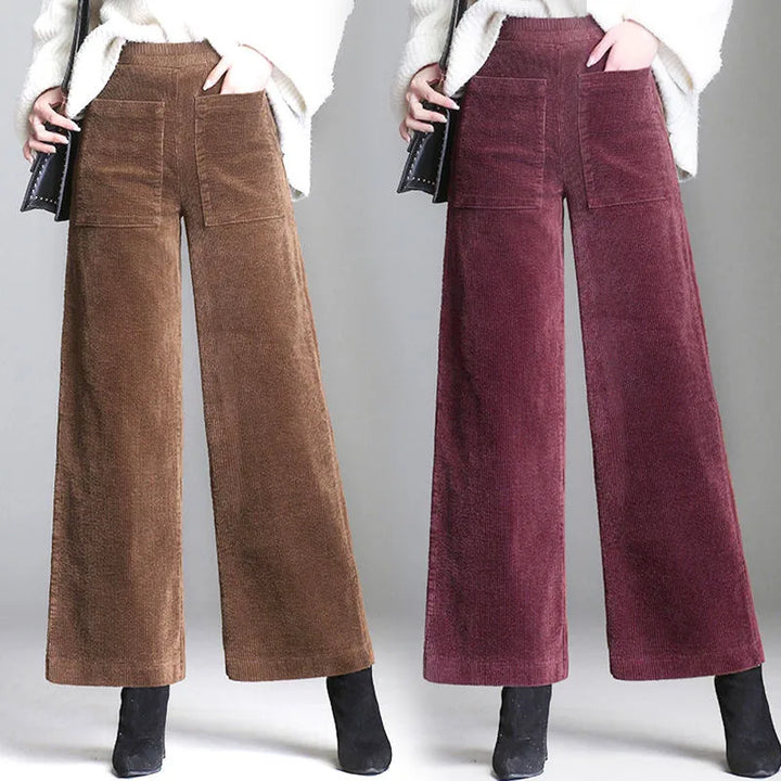 Livia | Retro korkeavyötäröiset flare-housut