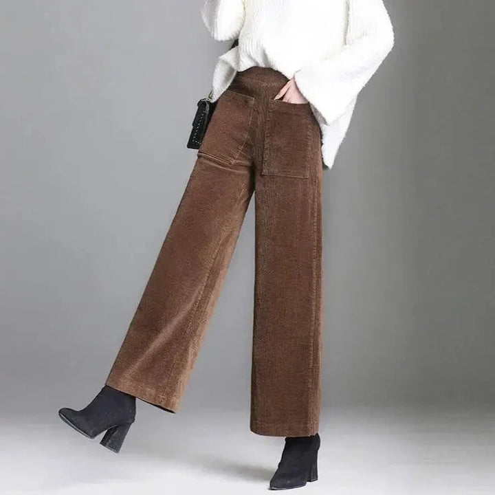Livia | Retro korkeavyötäröiset flare-housut