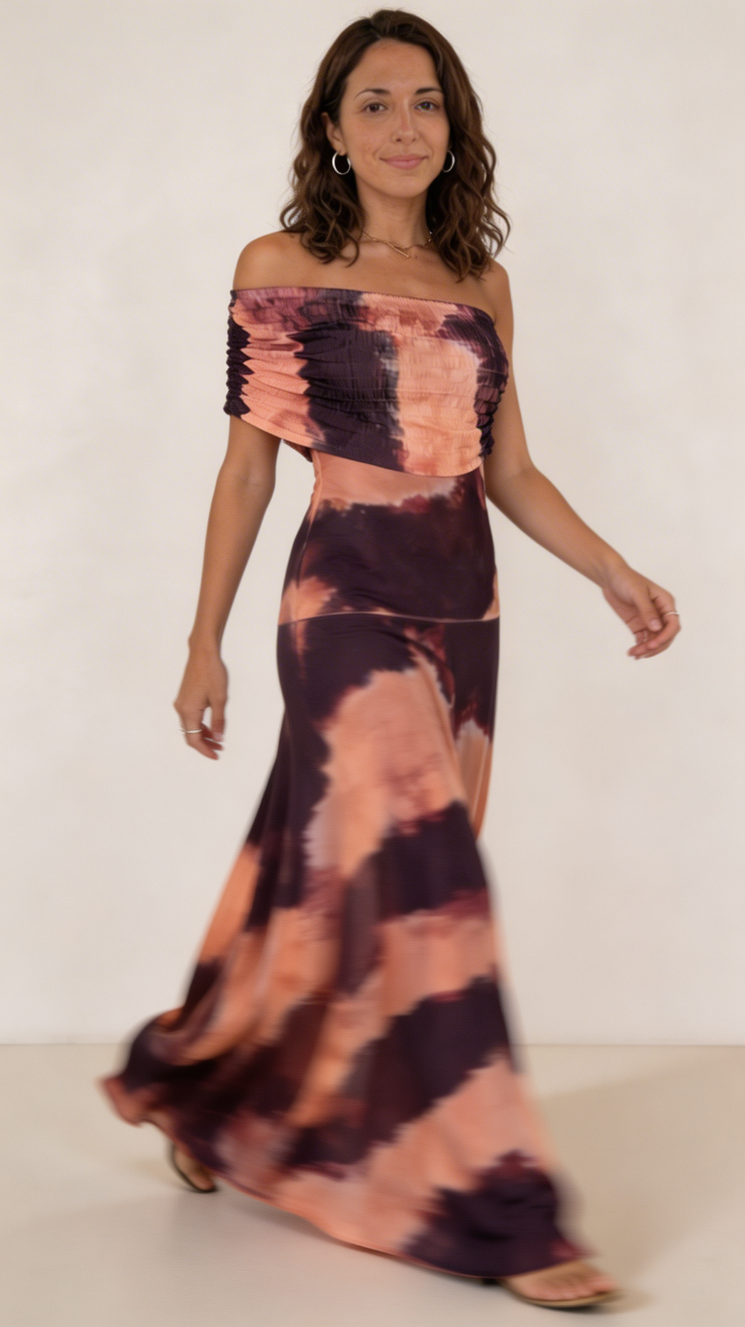 Sol | Pitkä tie dye -mekko
