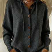 Brenda | Cozy Button Cardigan Hoodie