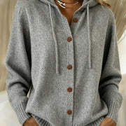 Brenda | Cozy Button Cardigan Hoodie