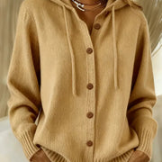 Brenda | Cozy Button Cardigan Hoodie